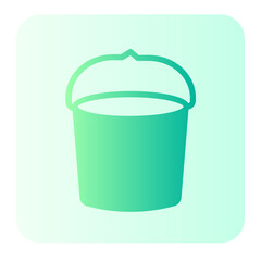 Bucket gradient icon