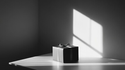 A Gift Wrapped in Light: Minimalist Black and White Photography