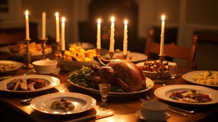 A Romantic Thanksgiving Dinner: A Candlelit Feast