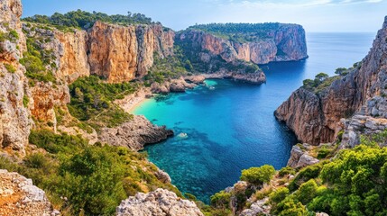 Naklejka premium Breathtaking Coastal Landscape