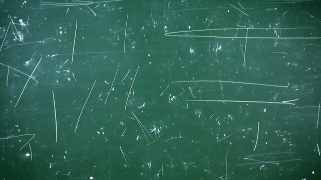 Green chalkboard scratch texture background intro