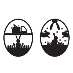 Easter egg laser cut templates