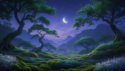 landscape with a tree