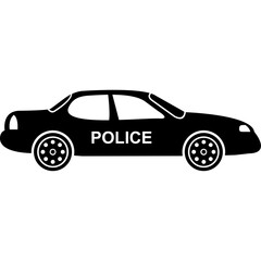 Fototapeta premium Police Car Icon