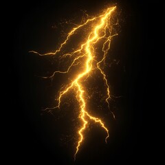 magic lightning. yellow thunder strikes background.