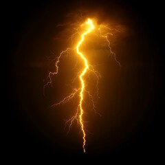 magic lightning. yellow thunder strikes background.