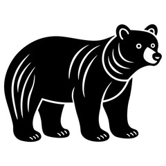 Cute Bear vector cartoon illustration