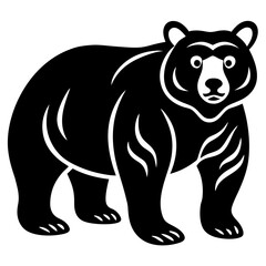 Cute Bear vector cartoon illustration