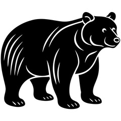 Cute Bear vector cartoon illustration