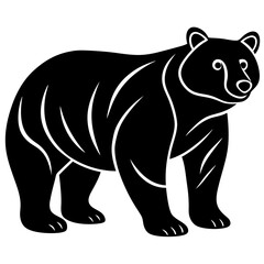 Cute Bear vector cartoon illustration