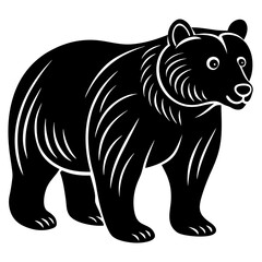 Cute Bear vector cartoon illustration