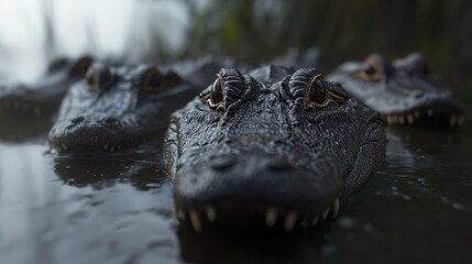 Fototapeta premium A group of crocodiles. crocodiles 