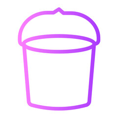 Bucket gradient icon