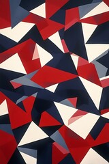 Naklejka premium angular patterns forming geometric illusions