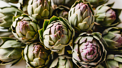 Obraz premium Artichokes isolated on white background 