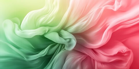 Obraz premium dynamic vortex in neon green and pink