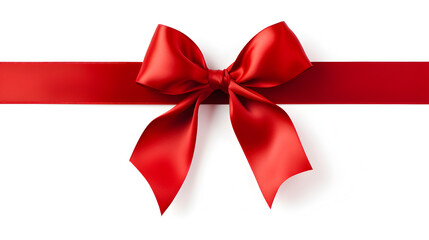Fototapeta premium red bow isolated on white