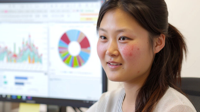 person analyzing data - Powered by Adobe