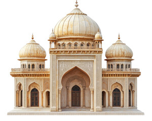 Obraz premium traditional Middle Eastern building featuring domed roof, intricate carvings, and ornate architecture. This stunning structure showcases cultural heritage and craftsmanship