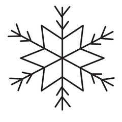 snowflake isolated on white background