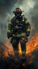 Firefighter: A Hero's Courage Amidst the Inferno