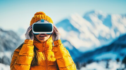 A person using a smartphone for virtual reality hiking simulations.