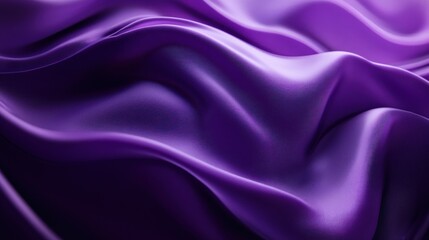 Obraz premium Purple Silk Fabric Drapery: Luxurious Texture and Deep Color