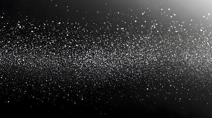 Obraz premium Dark black white grainy background, noise texture grunge gradient abstract banner header poster cover backdrop design