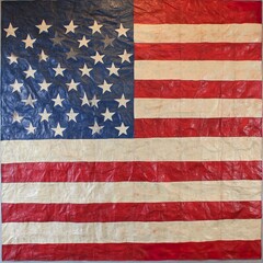 Vintage American Flag: A Patriotism Symbol