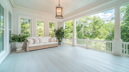 new community clubhouse with white porch
