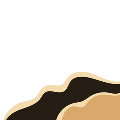 Gold Curve Wave Footer