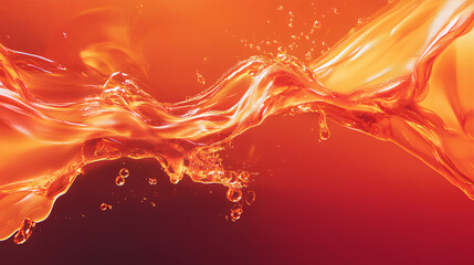 Obraz premium orange liquid