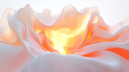 Ethereal Systems with Glowing Effects on Clean Background