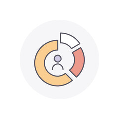 Segmentation  vector icon