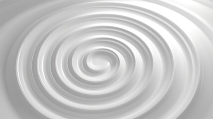 Abstract White Spiral Vortex: A Study in Circular Forms and Gradients