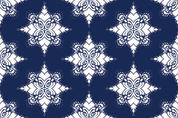 ikat pattern, Ethnic ikat seamless pattern, African style, Abstract vector, Chevron embroidery, Paisley embroidery, Navajo aboriginal pattern, Aztec and tribal motifs, Vector hand drawn style.