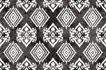 ikat pattern, Ethnic ikat seamless pattern, African style, Abstract vector, Chevron embroidery, Paisley embroidery, Navajo aboriginal pattern, Aztec and tribal motifs, Vector hand drawn style.