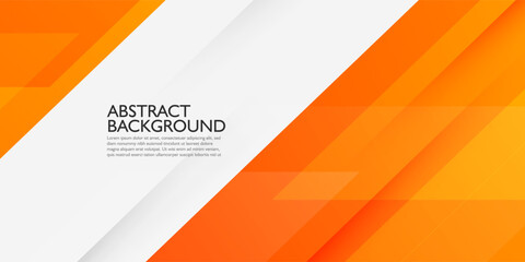 Colorful orange background. Diagonal element with white space for text and message design, overlapping layers. Eps10 vector