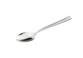 A Gleaming Metal Spoon With Its Elongated Handle And Rounded Bowl 3D Illustration