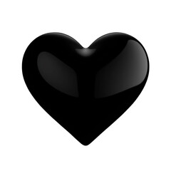 Fototapeta premium Elegant Black Heart icon