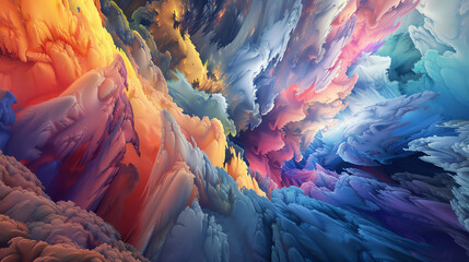 Integrate Virtual Reality technology into an Abstract Art piece with unexpected camera angles Engage viewers with a frontal view that challenges perception and enhances the immersive experience Explor