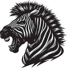 Fierce Zebra Face in Action  © MehmetKemal