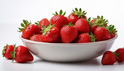 Juicy Strawberries in a Bowl: A Vibrant Still Life