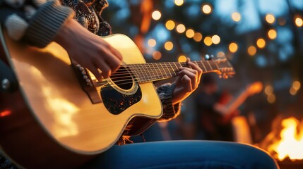 Acoustic Guitar Night: Campfire Melodies