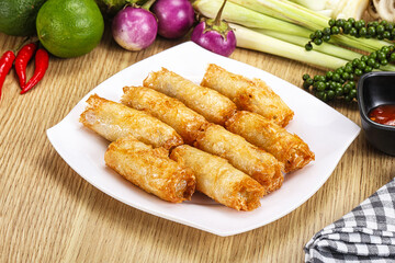 Vietnamese cuisine fried spring roll
