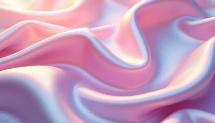 Obraz premium Elegant Satin Texture with Radiant Pastel Gradients