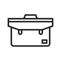Briefcase icon vector image. Suitable for mobile apps, web apps and print media.