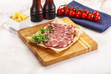 Italian pork sausage - prosciutto crudo