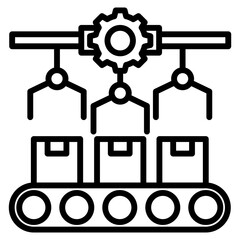 manufacturing single icon