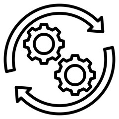 technology operations single icon